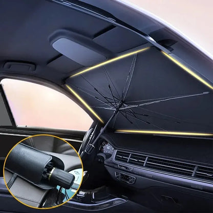 ASSUNARO 車用サンシェード傘｜UV99%カット・車内温度対策